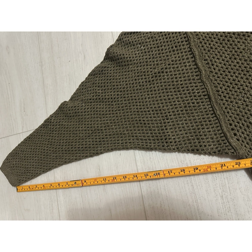 ANTHROPOLOGIE Maeve Sz M Green Knit Sweater - Picture 6 of 9